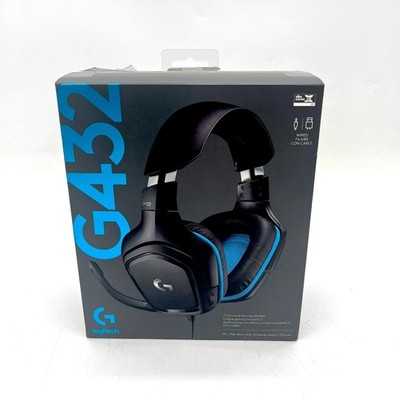 Logitech G432 Wire 7.1 Surround Gaming Headset With Built-In Mic - Black