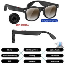 AI Smart Glasses with Camera For Video Recording