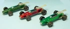 SET OF 3 1960s HOT WHEELS REDLINE BRABHAM REPCO F1 FORMULA 1 RACERS HK DIECAST