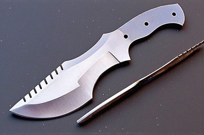 Custom Made High Carbon Steel Blade BLANK Hunting Tracker Knife 2847