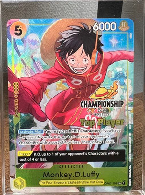 ONE PIECE 2025 MONKEY D. LUFFY CHAMPIONSHIP 25-26 TOP PLAYER OP07