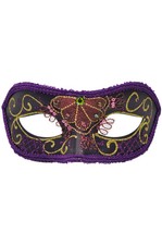Brand New Venetian Pavone Masquerade Mask Purple