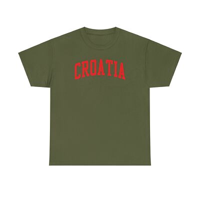 Croatia Shirt Gifts Tshirt Tee Crew Neck Short Sleeve