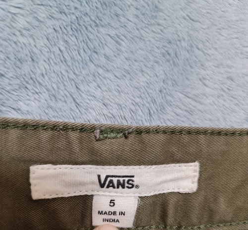 Vans Khaki Pants Size 5 Tan Zip Up Waist Measures 30" - Picture 4 of 5