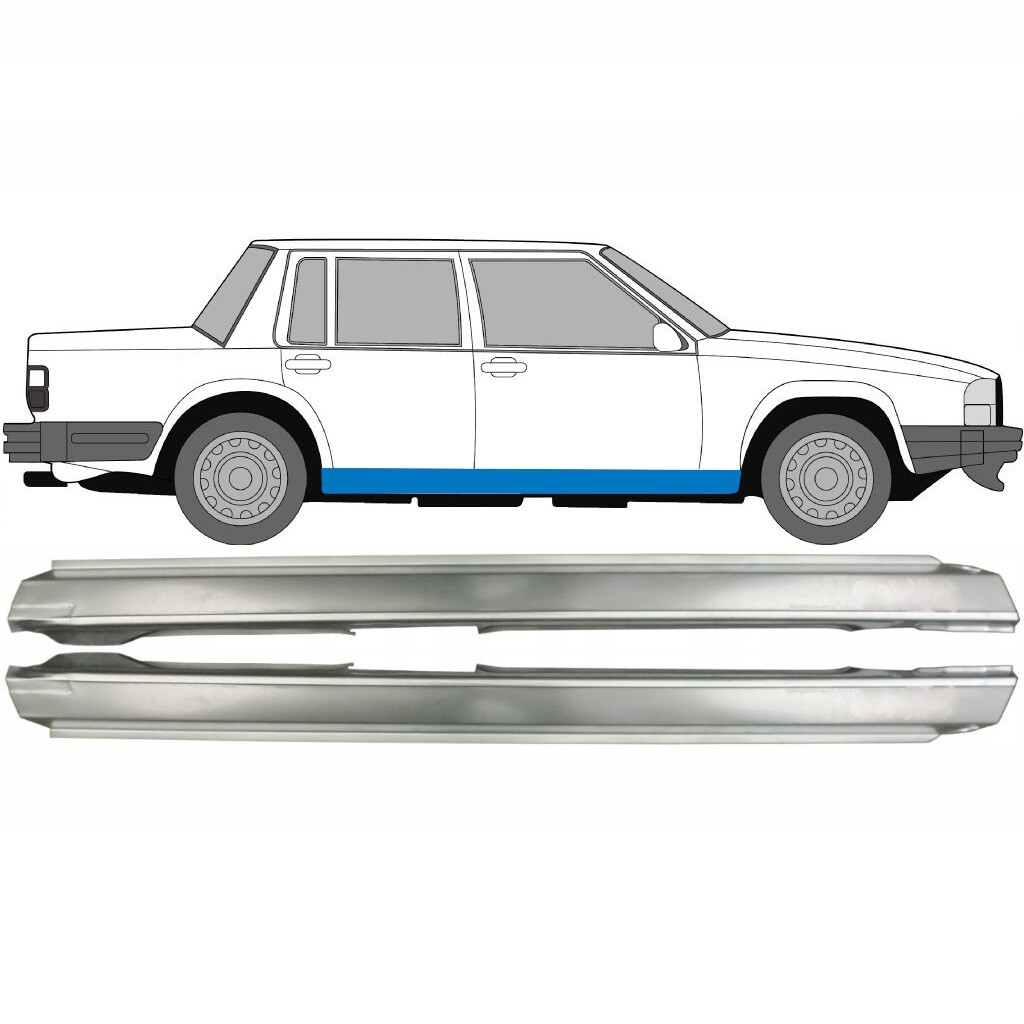 VOLVO 740 / 760 1982-1992 FULL SILL REPAIR PANEL ROCKER PANEL / SET OF 2 / PAIR