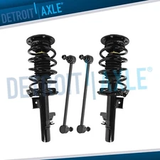 Front  Struts w/ Coil Springs Assembly Sway Bar Links Kit for Volvo S80 XC70