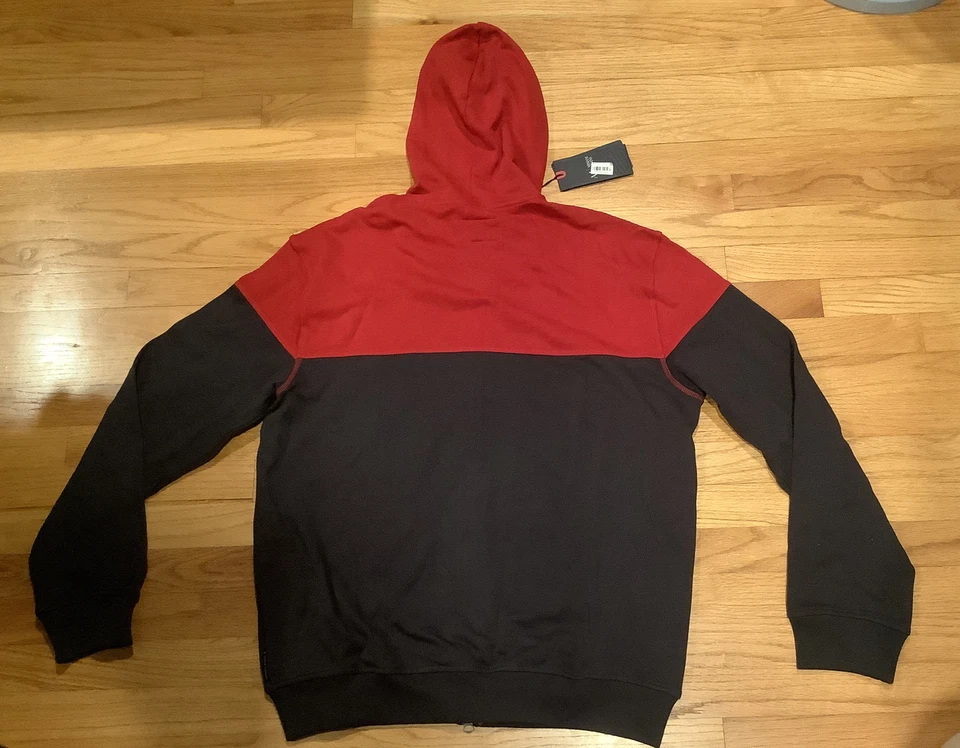 Armani джинсы мужчин полный молнии толстовка с капюшоном цвет красный/темно-синий мужской размер X-Large новый с Ярлыками - Изображение 2 из 4