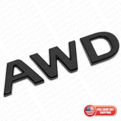 For Infiniti AWD Rear Liftgate Badge Emblem Nameplate Gloss Black