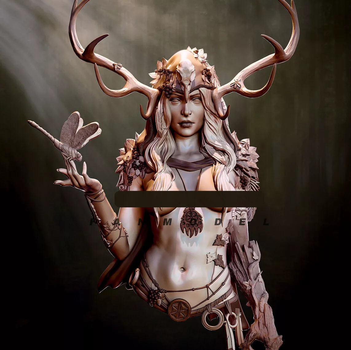 Anime Jungle Goddess 1 10 Unpainted GK Model Girl Action Figure Resin Garage Kit