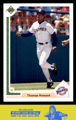 1991 Upper Deck Final Edition Thomas Howard #39F San Diego Padres