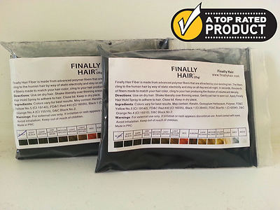 50G HAIR BUILDING FIBERS REFILL FINALLY HAIR LOSS CONCEALER FIBER POWDER FILLER
