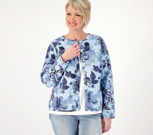 Denim & Co. Women’s Cotton Quilted Jacket - Picture 3 of 5
