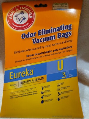 Arm & Hammer Eureka Premium Allergen (2) Bags Sz U 