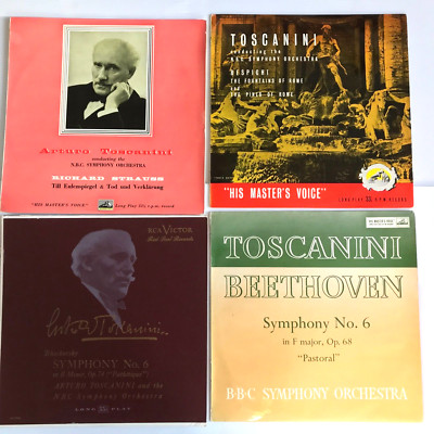 Toscanini - Beethoven, Strauss, Respighi, Tchaikovsky 4x HMV ALP Classical LPs