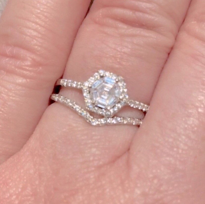 Diamond Silver Ring S925 Sz 6,7,8,9 | eBay