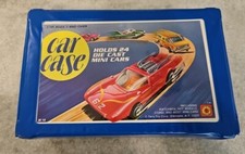 Vintage MATCHBOX 1970s Blue TARA TOY 24 Diecast Car Case With / Trays EXCELLENT