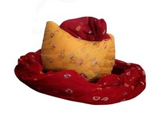 Men Indian Handmade Hat Top Safa Wedding Turban Pagri Cotton Blend Pag Hat
