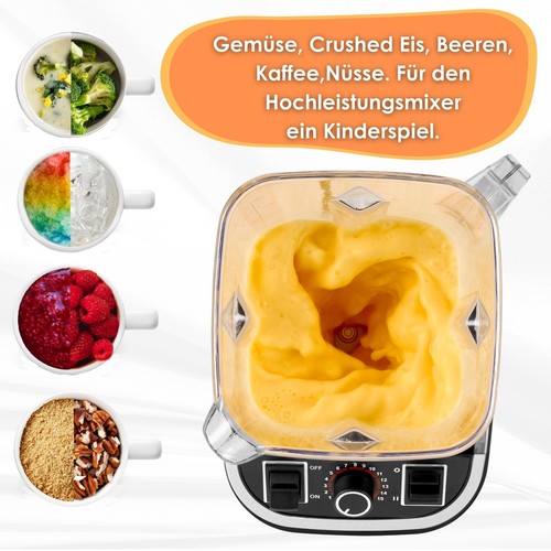 Hochleistungsmixer 1500 W Ice Crusher Stand Standmixer Blender Smoothie Maker - Afbeelding 3 van 9