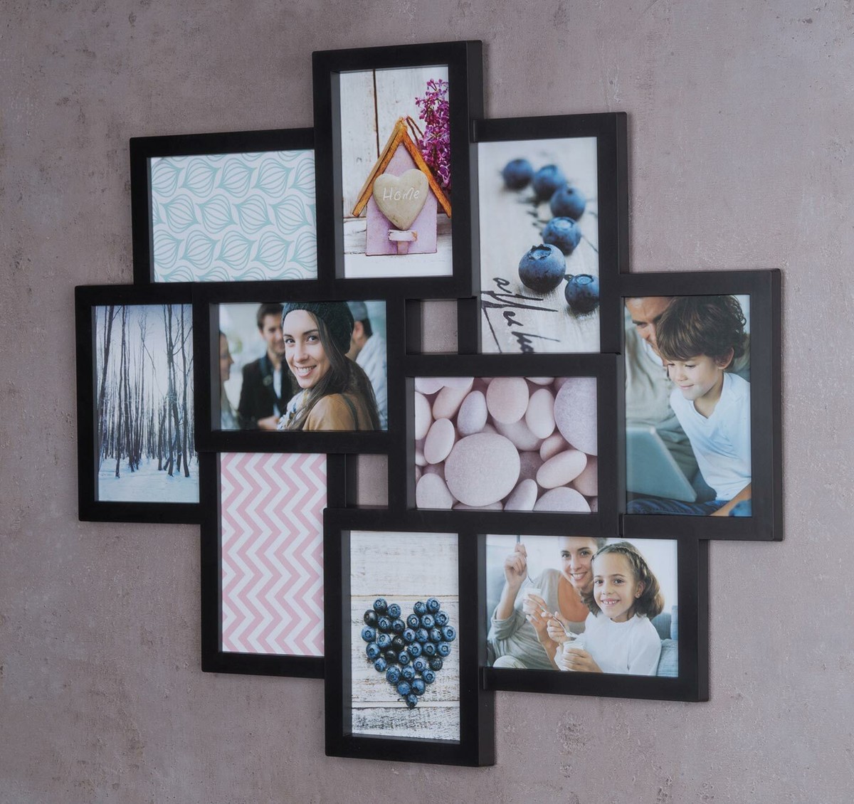 Fotorahmen Mit Asche-Herz – 10x15 Cm, Schwarz, Für Erinnerungsfotos