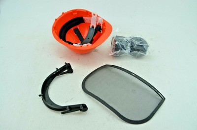 mesh face shield for hard hat