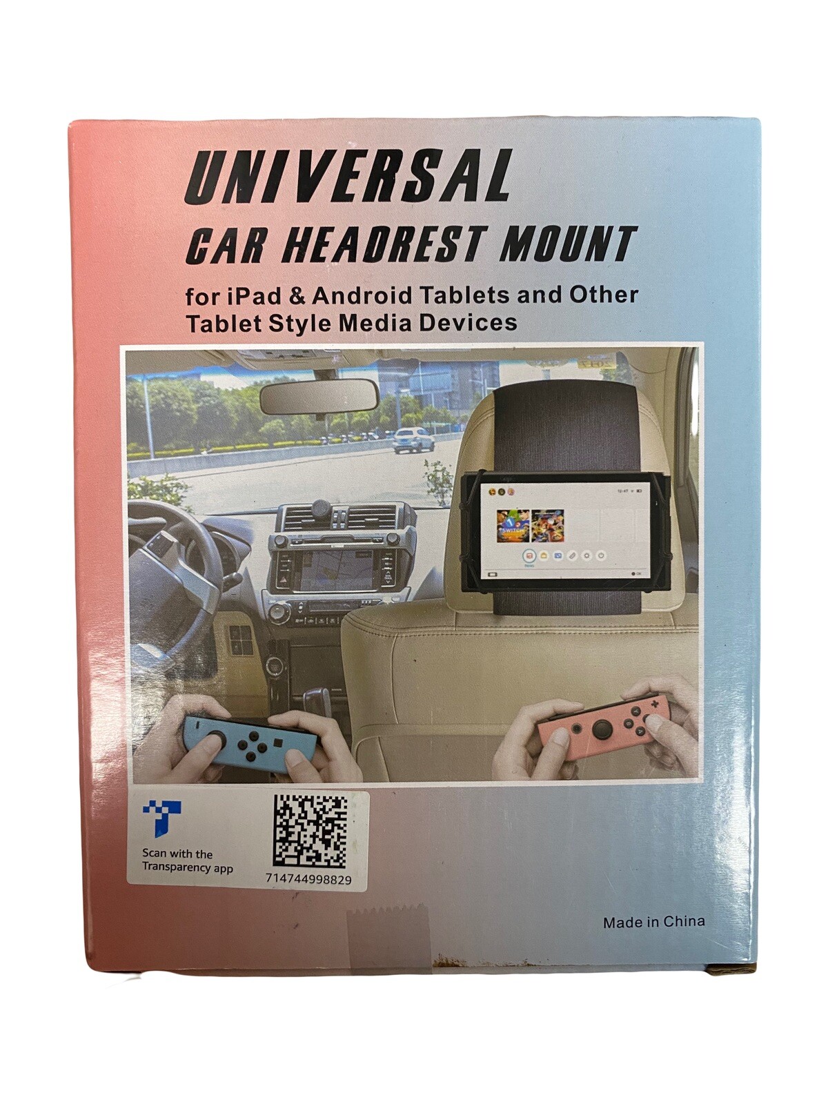 TFY Car Headrest Mount Silicon Holder for Nintendo Switch and Other