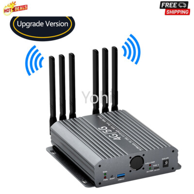 NGFF M.2 3G/4G/5G Module To USB 3.0 Adapter 6 Antenna with Fan Dual SIM Card