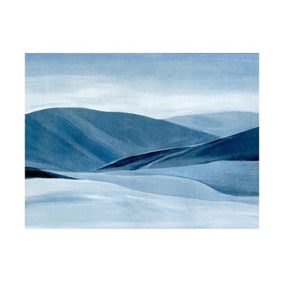 'Indigo Range II' Canvas Art by Annie Warren 14x19