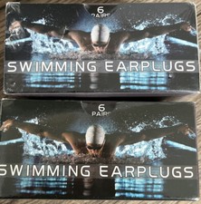 2 Reusable Silicone Swimming Ear Plugs Nose Clip Protector Swimming 6 Pair Each