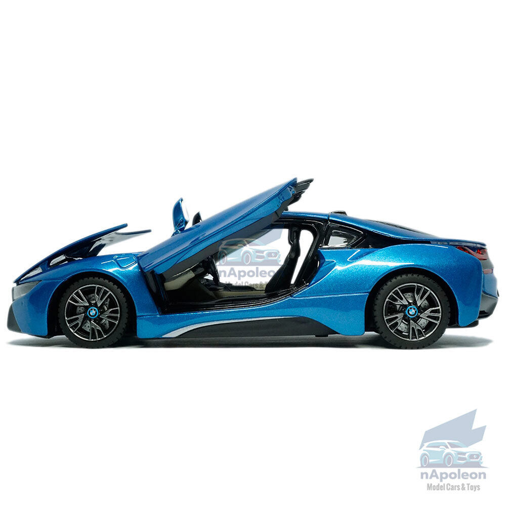 1:24 BMW i8 Sports Car Model Alloy Diecast Toy Vehicle Collection Kids Gift  Blue