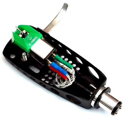 Rotel Plattenspieler Upgrade, Litz Silver Wired Headshell + Audio Technica AT-VM95E