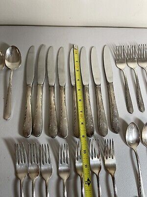 レビュー高評価の商品! & Reed Vintage Barton Blossom Silver Pieces 44 Silverplate 装身具