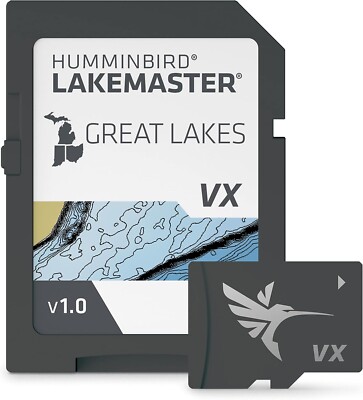 Humminbird LakeMaster VX Great Lakes 601002-1 MicroSD GP Card  HELIX SOLIX | New