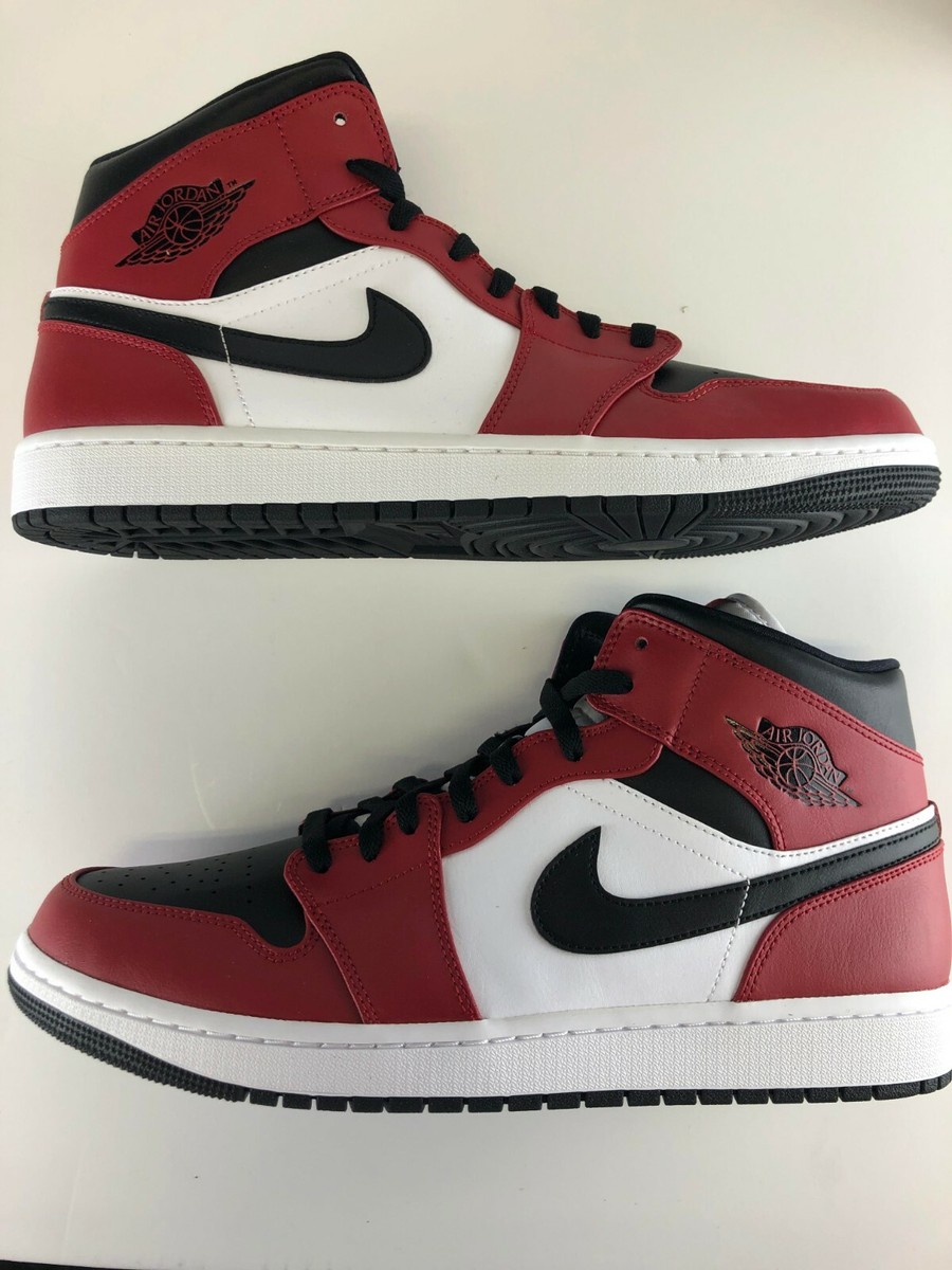 Nike Air Jordan 1 Mens 11 Retro MID Chicago Toe 554724-069