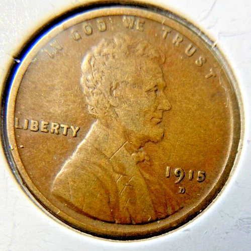 1915-D Wheat Penny VF Better Date and Mint Mark. High Quality. 6.84