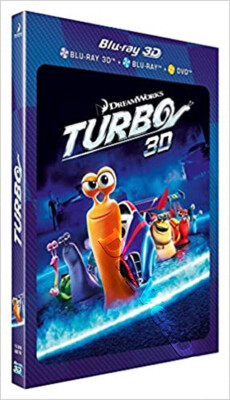 Turbo NEW Blu-Ray 3-Disc 3D & 2D DVD Combo Set David Soren Ryan Reynolds