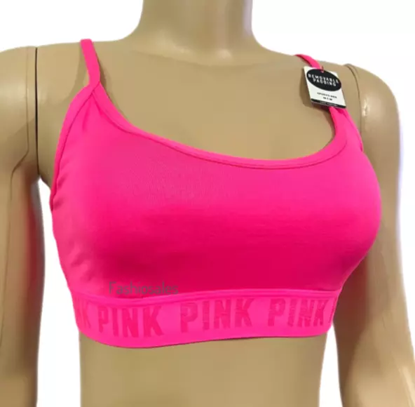 Victorias Secret PINK ULTIMATE Lightly Lined Sports Bra Medium Pink New