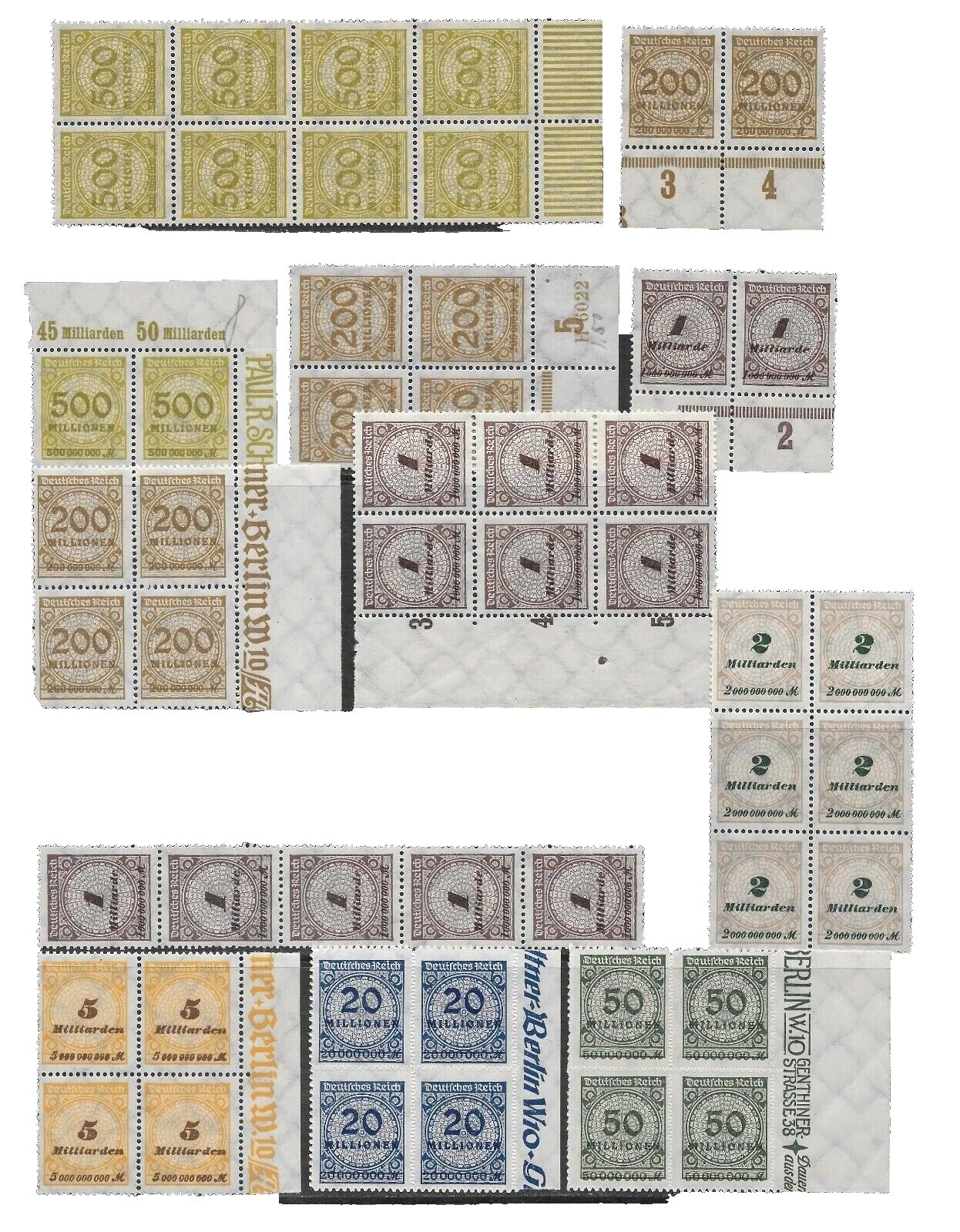 Bavarian German & Colonies Multiple Stamps