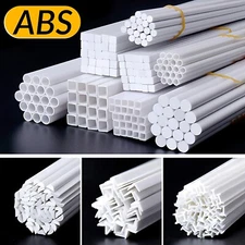 ABS Bar Tube Strip Styrene Rod Tubes Angles Model Scratch Building Plastic Build
