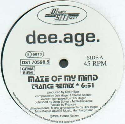 dee.age.* - Maze Of My Mind 12'' Vinyl Schallplatte 105721
