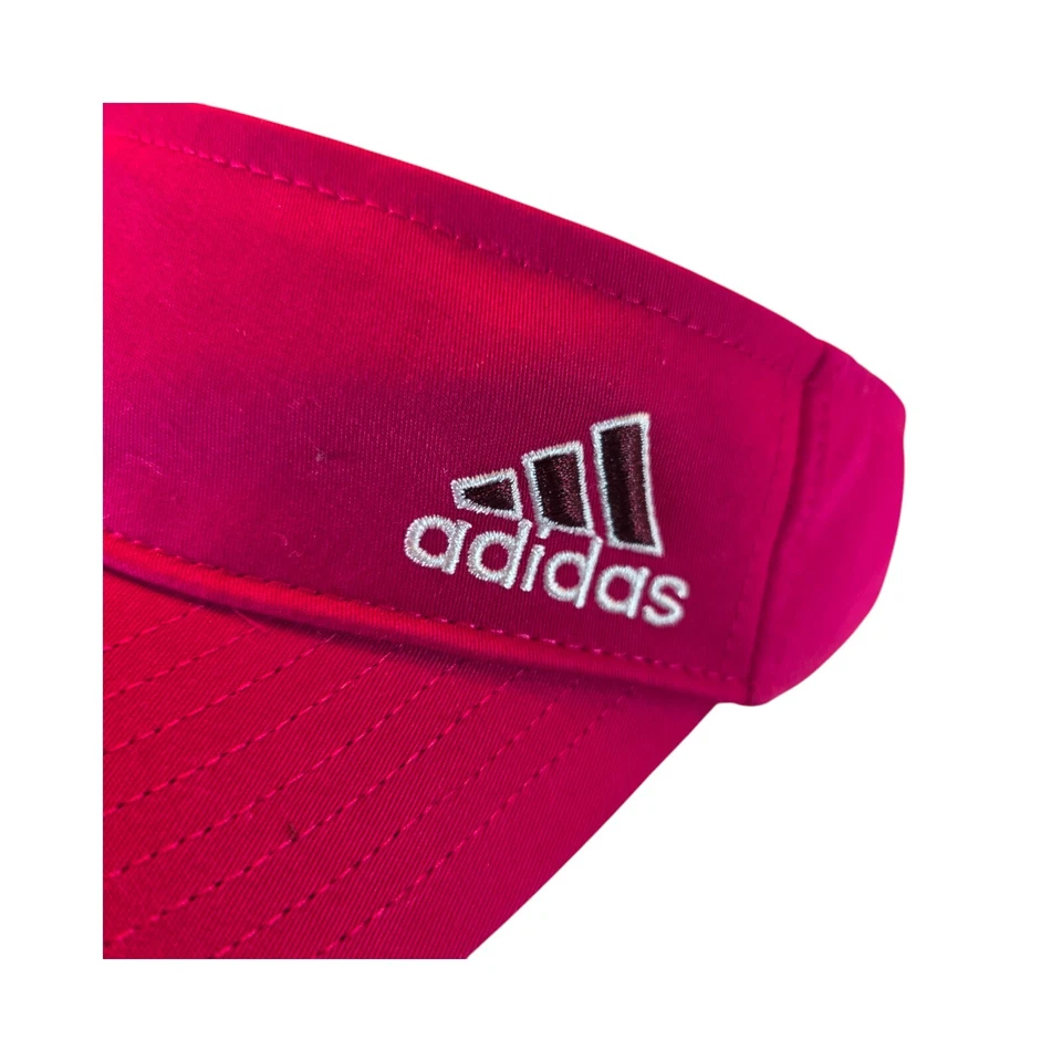 Adidas Climalite женщин теннис козырек - красный один размер гольф солнце на открытом воздухе - Изображение 4 из 4