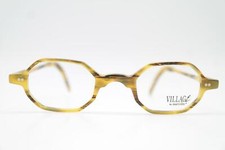 Vintage Glasses VILLAGE by Marcolin 725 Brown Silver Square Frame