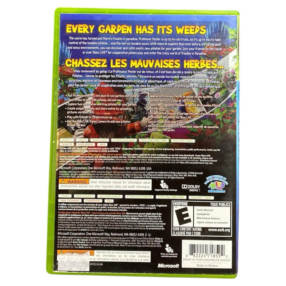 Viva Pinata Trouble in Paradise Xbox 360 Game No Manual PAL Microsoft Family - Image 2 of 4