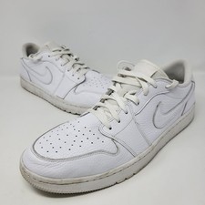 Nike Air Jordan 1 Low G 'Triple White' Golf Shoes Men's Size 15DD9315-101
