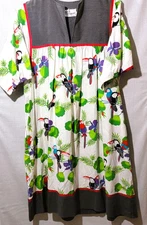 Krist Gudnason Multicolor Medium? Size Cotton Sleepwear Housedress Birds