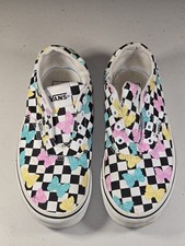 Vans Off the Wall Teen Butterfly Checked Pattern 721356 Missy Shoes Size 1