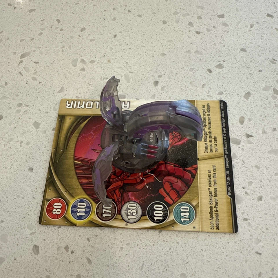 BAKUGAN B2 Translucent Darkus APOLLONIR 640G Spin Master/Sega Toys Rare - Image 2 of 4