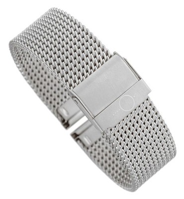 Minott | Uhrenarmband Milanaise Edelstahl glänzend silberfarben 30667
