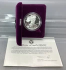 1991 S Proof American Silver Eagle - With Box & CoA