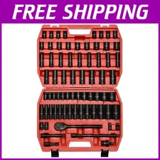 1/2-Inch Drive Socket Set with Ratchet