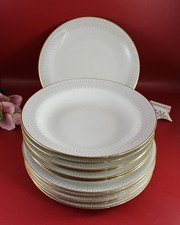 Bavaria Waldershof - Speiseservice 12 tlg. Teller gestreifter Rand, Goldrand